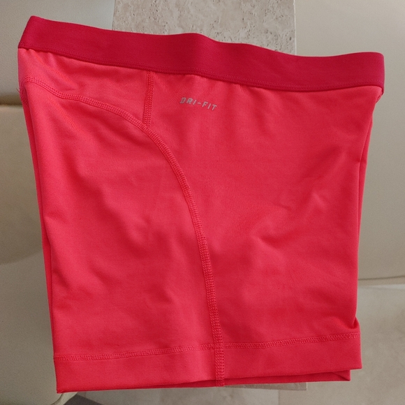 Nike Pro Shorts - Pink with purple lettering - Medium - Picture 5 of 7